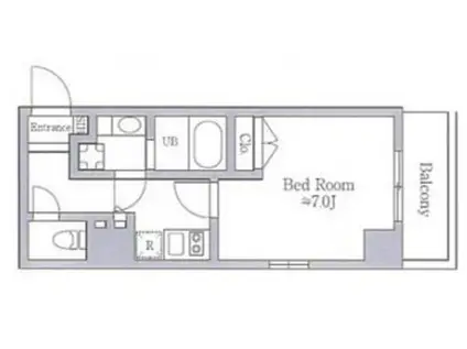 レジディア南品川(1K/4階)の間取り写真