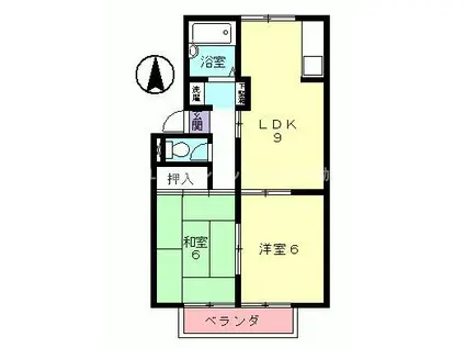 メゾン池田A・B・C・D(2LDK/1階)の間取り写真