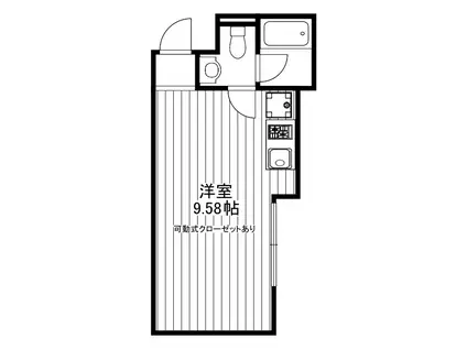 LALA THILA(ワンルーム/3階)の間取り写真