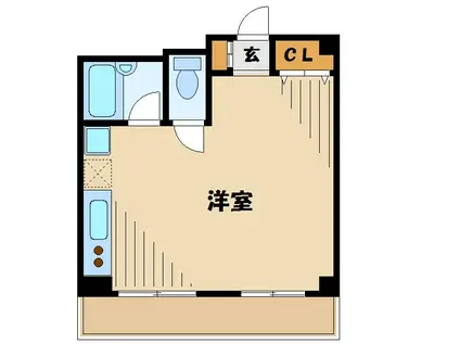 メゾン・ド・ヴィレ鷺沼(ワンルーム/4階)の間取り写真