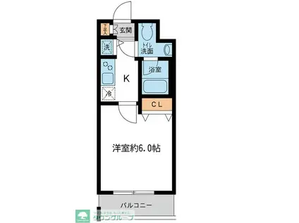 KDXレジデンス大島(1K/3階)の間取り写真