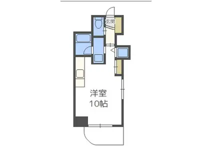 ビッグバーンズマンションN11(ワンルーム/4階)の間取り写真