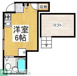 メゾンドロペ(ワンルーム/2階)の間取り写真