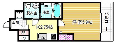 ARISTO扇町(1K/7階)の間取り写真