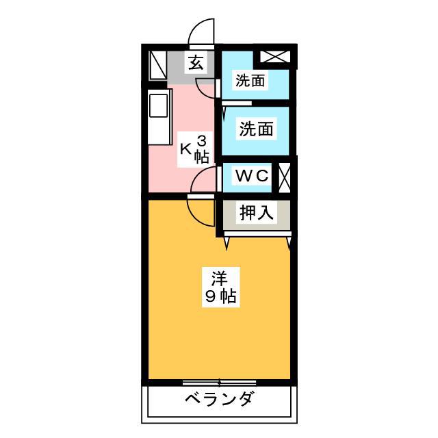 R・ESTATE(1K/1階)の間取り写真