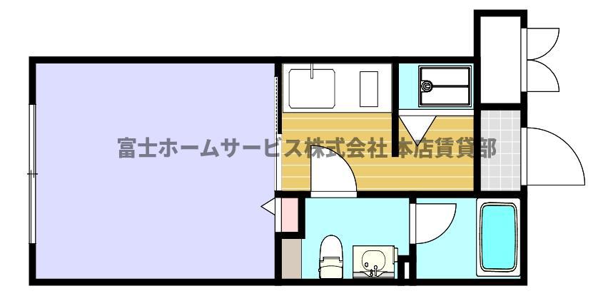 パラドール北加賀屋(1K/1階)の間取り写真