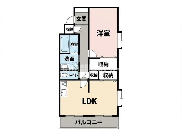 サン・シャローズ(1LDK/1階)の間取り写真