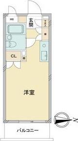 サンコート上前津(ワンルーム/5階)の間取り写真