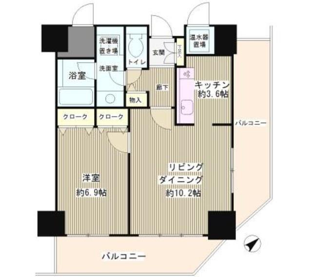 トレステージ目黒(1LDK/11階)の間取り写真