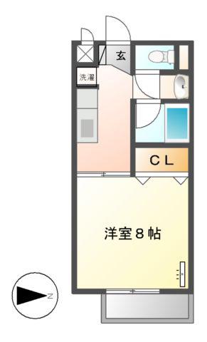 サープラスワン町田(1K/2階)の間取り写真