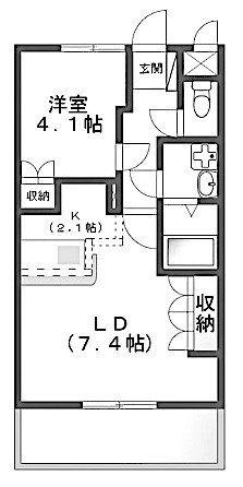 CLARTE.PLACE(1LDK/1階)の間取り写真