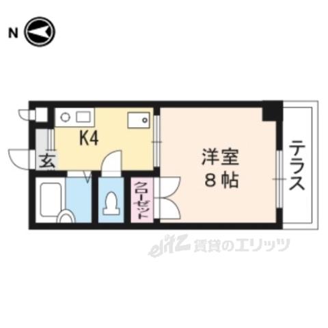 ルピナス321(1K/2階)の間取り写真