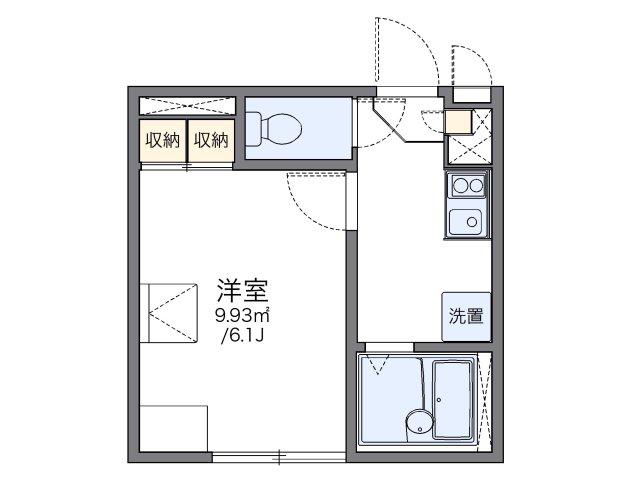 レオパレスヴェルノ(1K/1階)の間取り写真