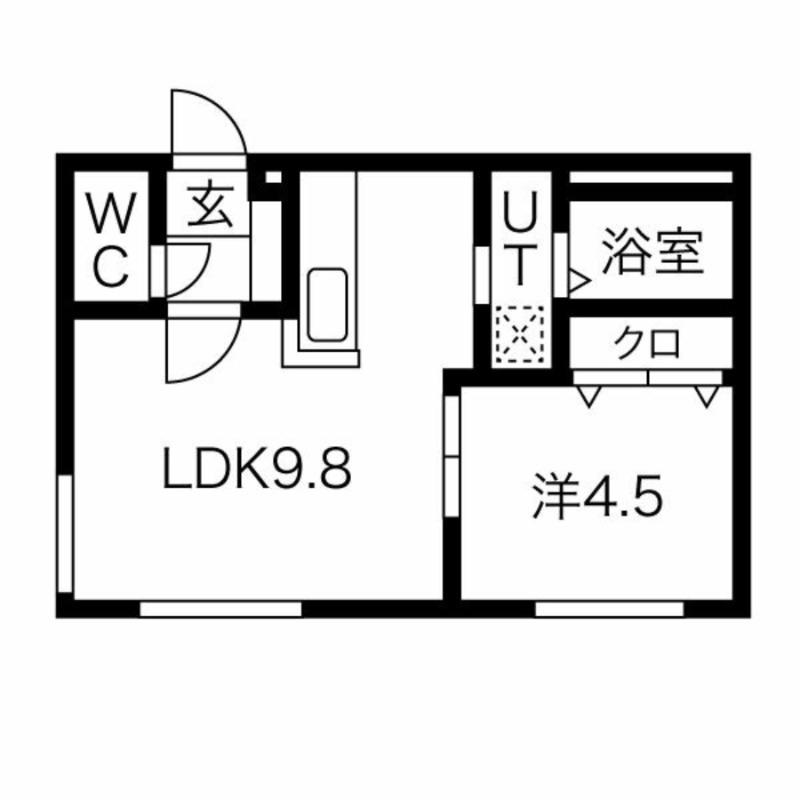 FIKA(1LDK/1階)の間取り写真