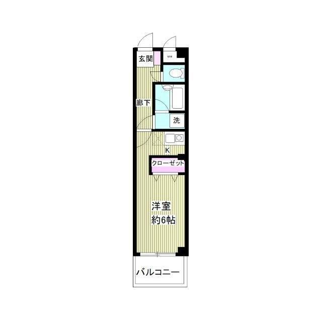 ヴィント田町(ワンルーム/3階)の間取り写真
