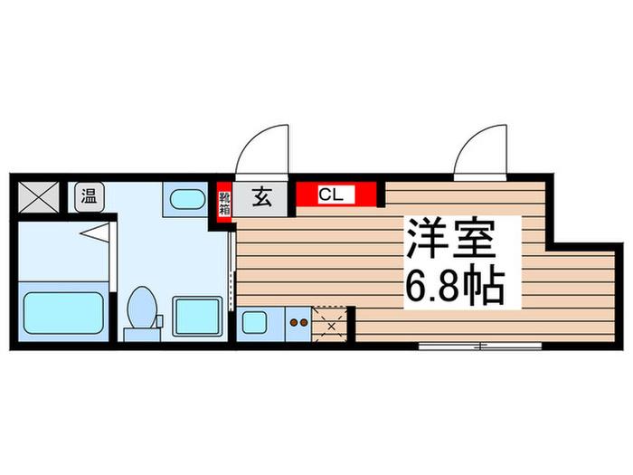 CORAL VILLA(ワンルーム/4階)の間取り写真