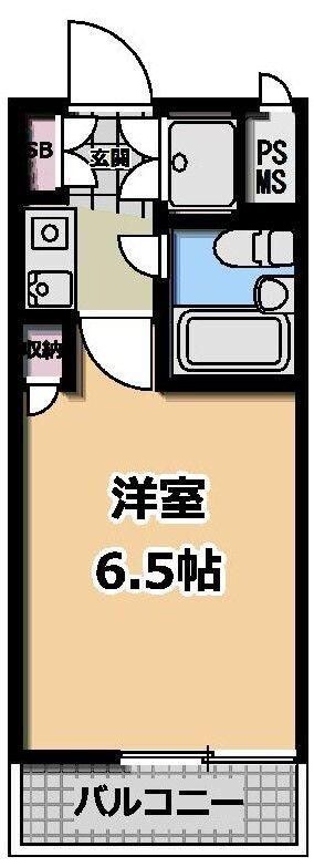 ライオンズマンション日本橋第2(1K/8階)の間取り写真