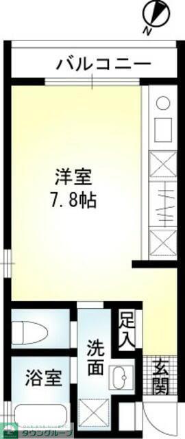 リシェス橋本(ワンルーム/2階)の間取り写真
