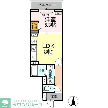 練馬区早宮4丁目PJ(1LDK/2階)の間取り写真