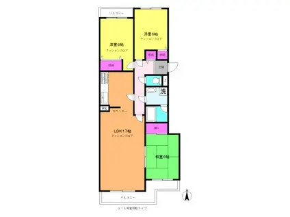 アイビー青葉台(3LDK/2階)の間取り写真