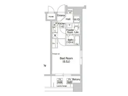 コンフォリア行徳(1K/11階)の間取り写真