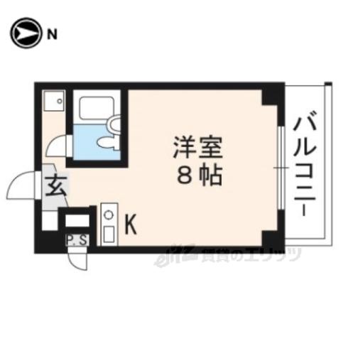 グレースヨシダ(1K/6階)の間取り写真