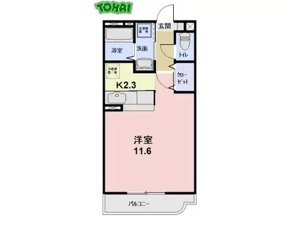 ANESHISU(ワンルーム/1階)の間取り写真