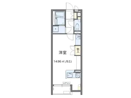 都営新宿線 篠崎駅 徒歩13分 2階建 築13年(ワンルーム/2階)の間取り写真