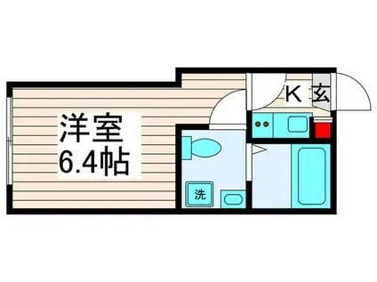 KOTONOHA(1K/1階)の間取り写真