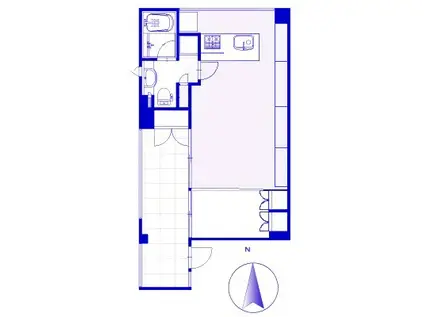 住吉コートクウエスト(1LDK/3階)の間取り写真