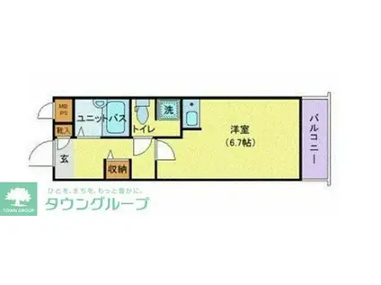 ライオンズマンション江古田第5(ワンルーム/3階)の間取り写真