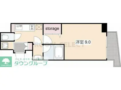 ラフォーレ金山(1K/3階)の間取り写真