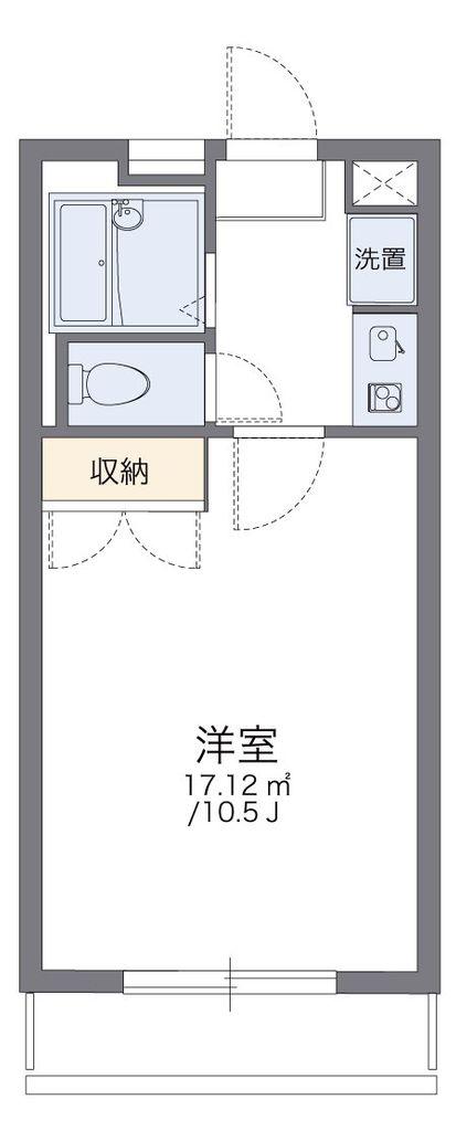 レオパレスIZUMI(1K/2階)の間取り写真