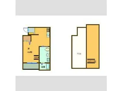 CITY CUBE(1K/2階)の間取り写真