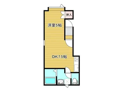 サンクレスト92(1DK/1階)の間取り写真