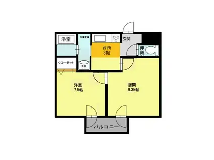 藤井ビル北23条II(1LDK/7階)の間取り写真