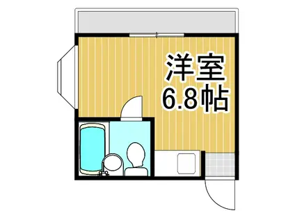 エクセルマンション西宮今津(ワンルーム/3階)の間取り写真