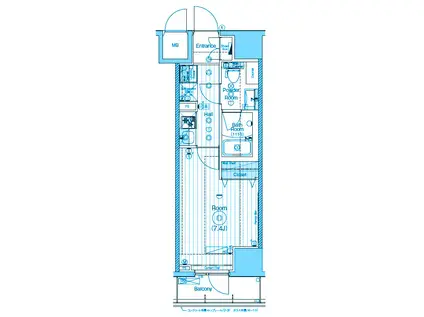 MAXIV梅島(1K/10階)の間取り写真