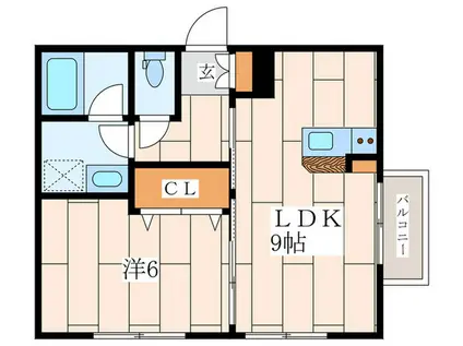 グランショア鎌倉(1LDK/1階)の間取り写真