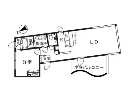 RSトゥインクル(1LDK/2階)の間取り写真