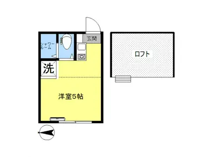 グリーンパーク中板橋A棟(ワンルーム/2階)の間取り写真