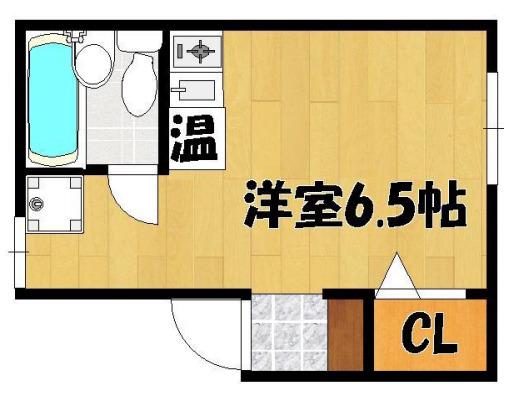 ルミナス(ワンルーム/1階)の間取り写真