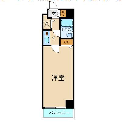 横浜平沼ダイカンプラザ二号館(1K/5階)の間取り写真