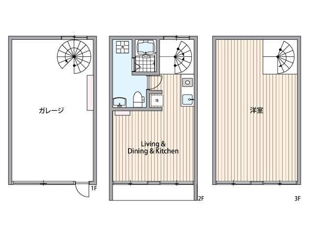 G-HANGARII(1LDK/1階)の間取り写真