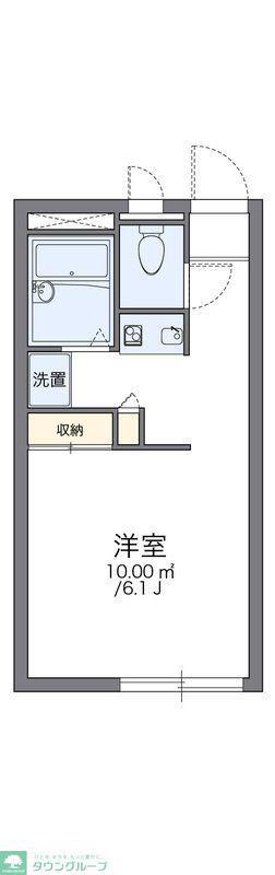 レオパレスマイルド棟高(1K/1階)の間取り写真