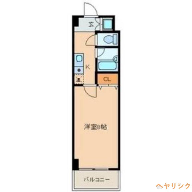 ジュネス藤森(1K/2階)の間取り写真