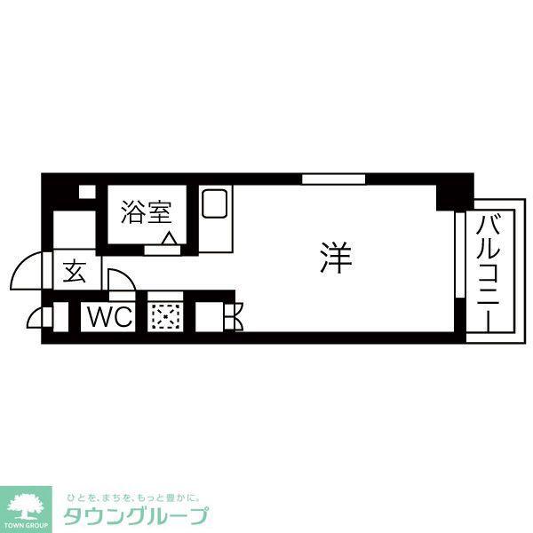 アーバニー大賀(ワンルーム/3階)の間取り写真