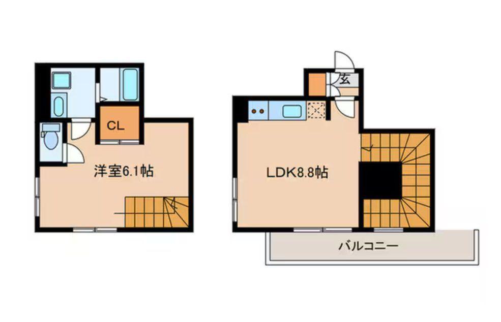 GRANPASEO 阿佐ヶ谷II(1LDK/1階)の間取り写真