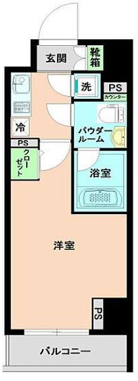 アイル両国弐番館(1K/4階)の間取り写真
