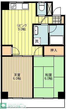 グレースマンション(2LDK/1階)の間取り写真